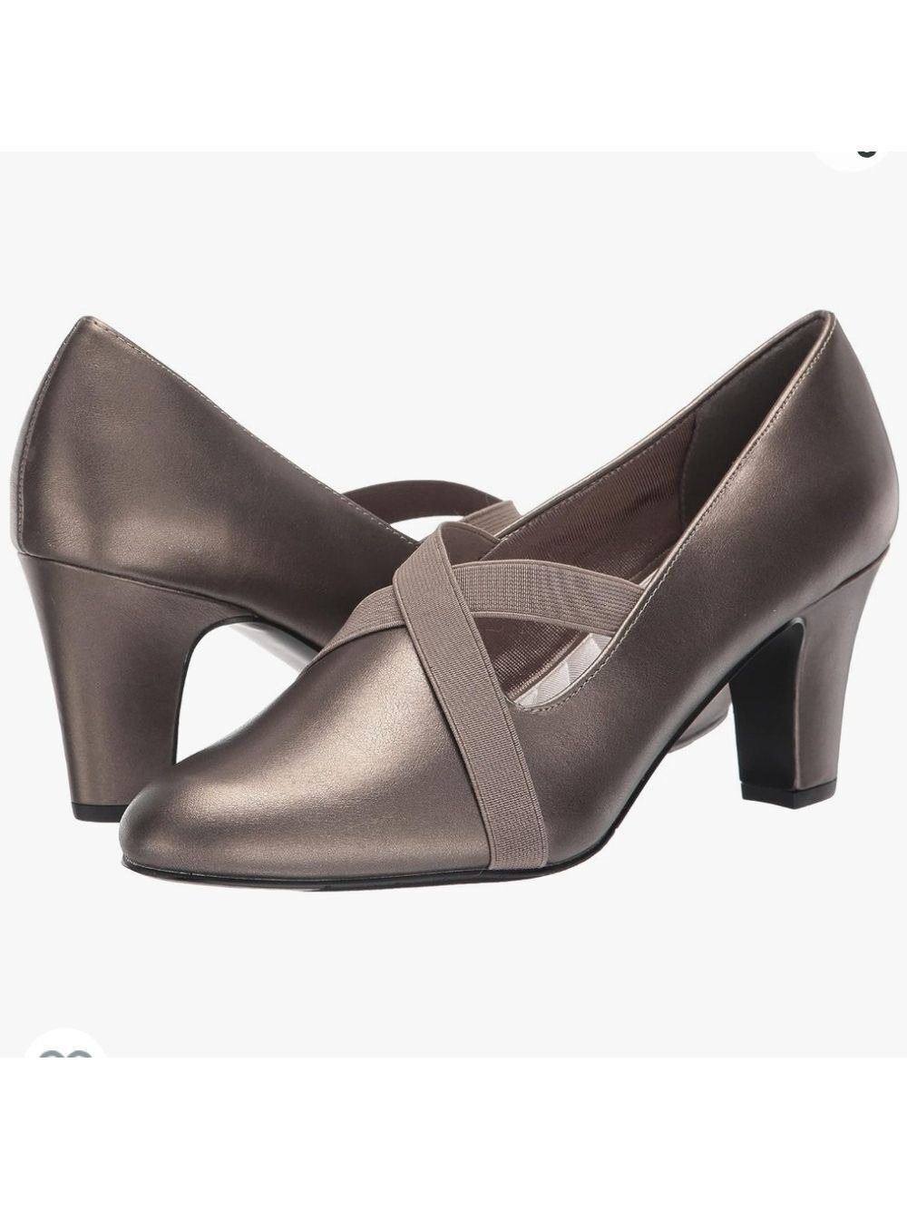 Easy Street Women's  Pewter Zaylee Dress Shoe Pump NWOT Size 7.5W
